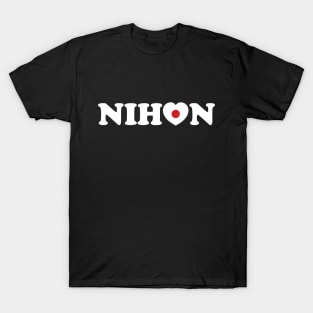 Nihon Love Heart Flag T-Shirt